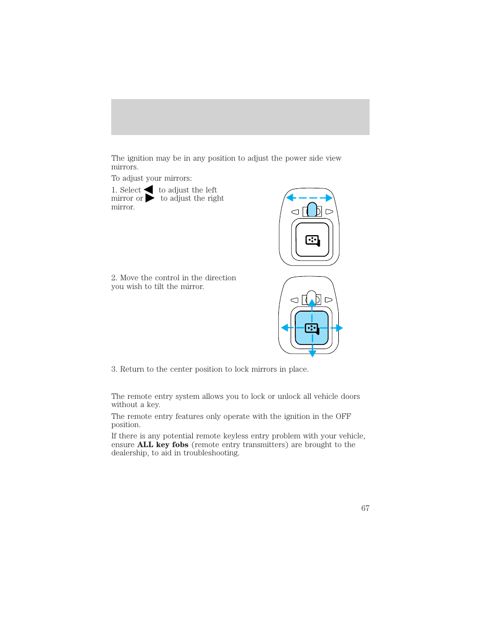 Controls and features | FORD 2000 E-150 User Manual | Page 67 / 232