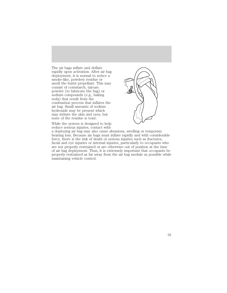Seating and safety restraints | FORD 2000 E-150 User Manual | Page 91 / 232