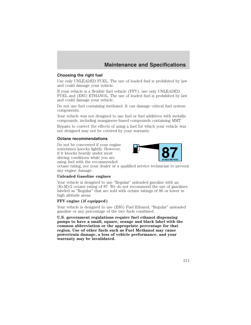 FORD 2003 Ranger User Manual | Page 211 / 256