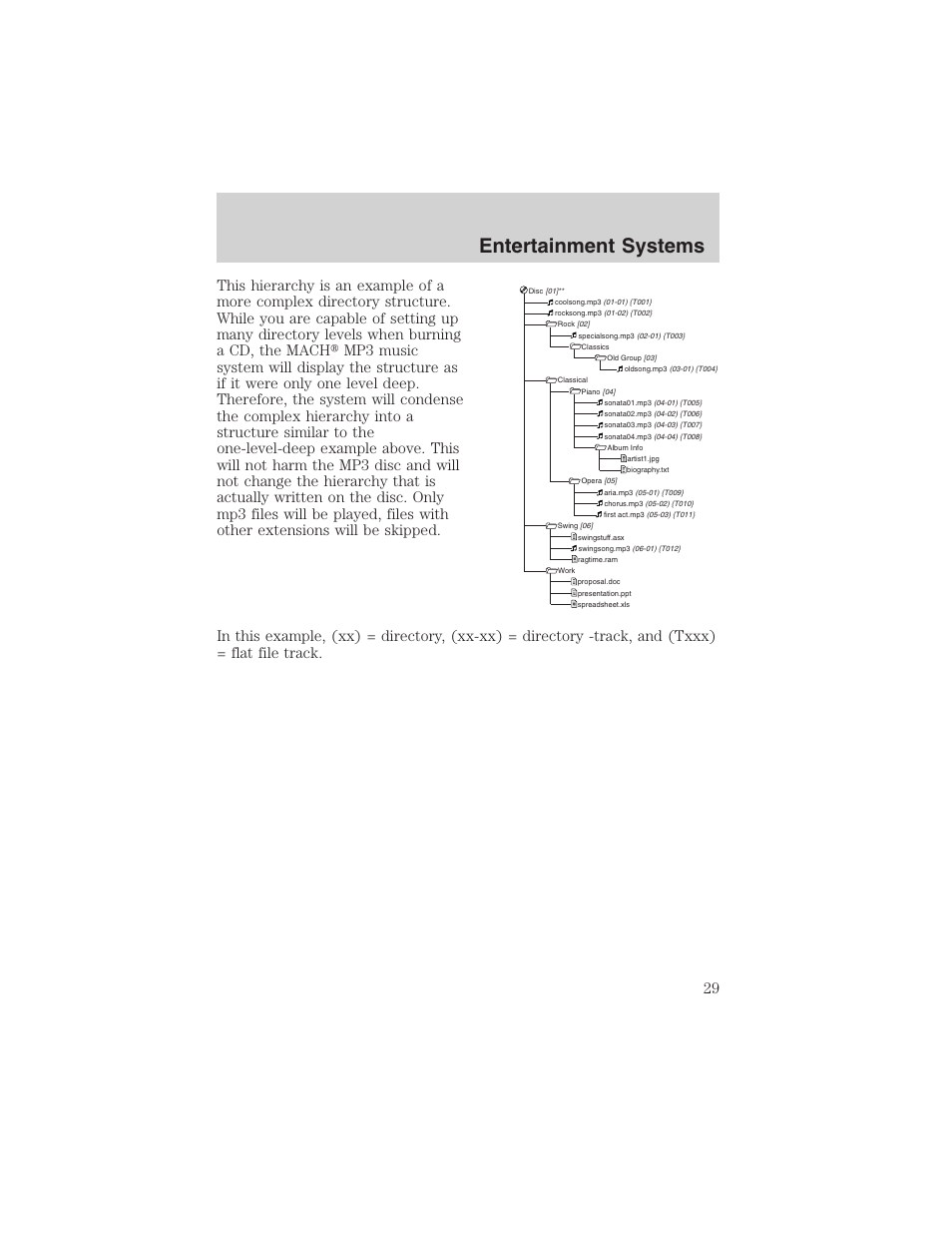 Entertainment systems | FORD 2003 Ranger User Manual | Page 29 / 256