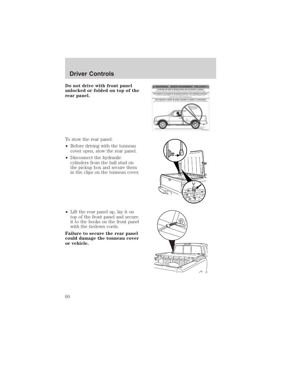 Driver controls | FORD 2003 Ranger User Manual | Page 60 / 256