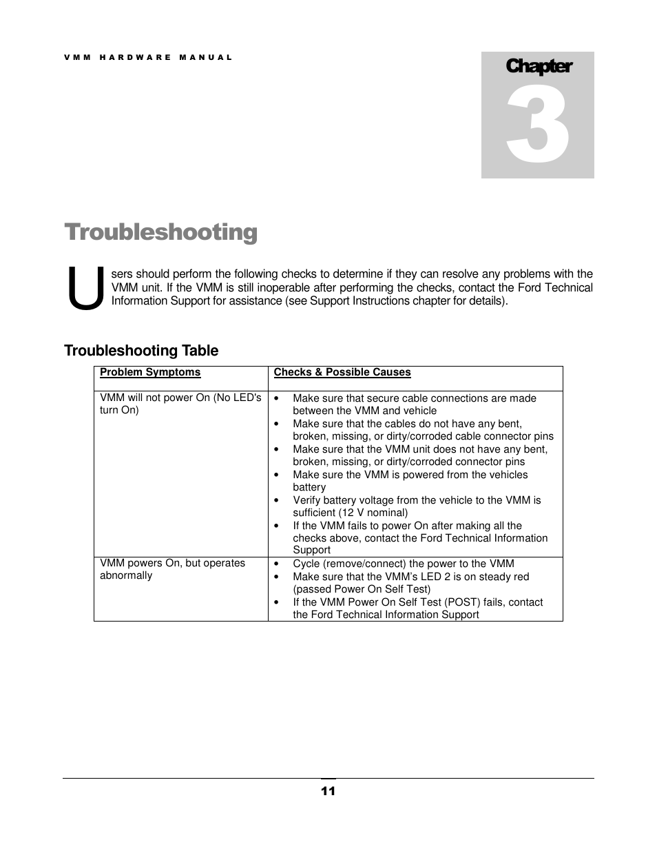 FORD VMM User Manual | Page 14 / 27