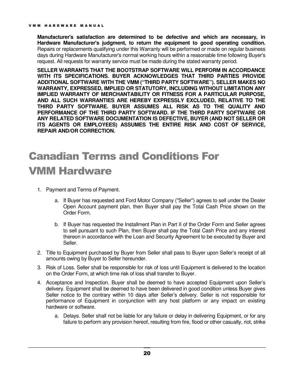 FORD VMM User Manual | Page 23 / 27