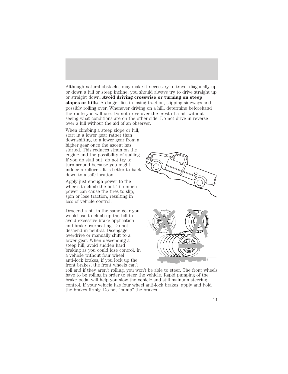 Driving off-road | FORD 2004 Ranger User Manual | Page 11 / 24