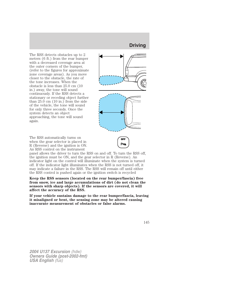 Driving | FORD 2004 Excursion User Manual | Page 145 / 264