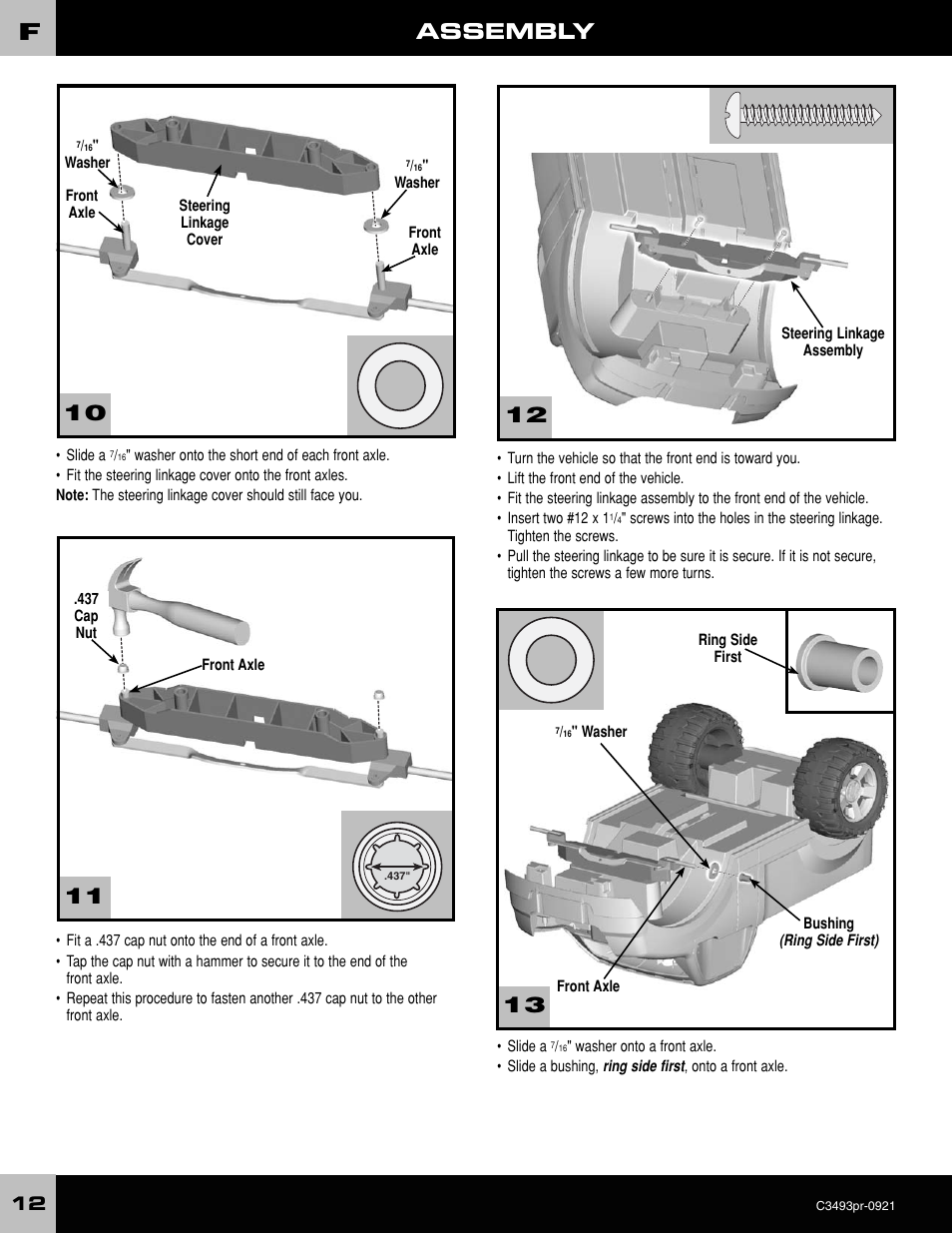 Assembly | FORD C3493 User Manual | Page 12 / 28