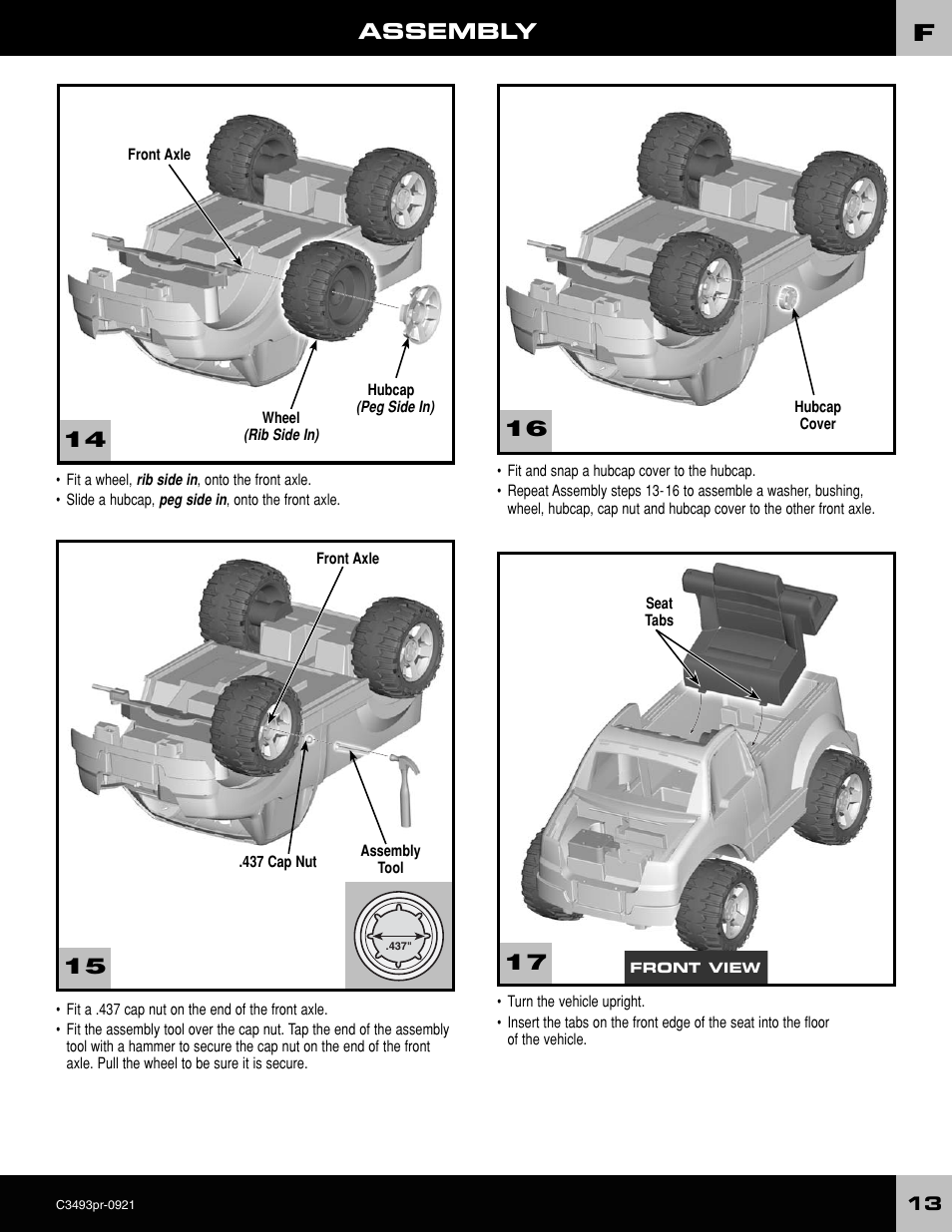 Assembly | FORD C3493 User Manual | Page 13 / 28