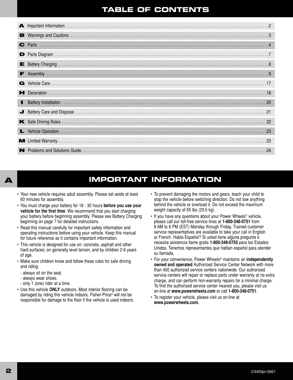 FORD C3493 User Manual | Page 2 / 28