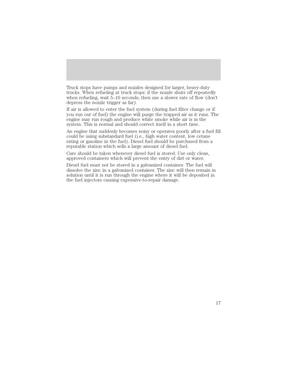 General maintenance information | FORD 2002 Excursion User Manual | Page 17 / 40