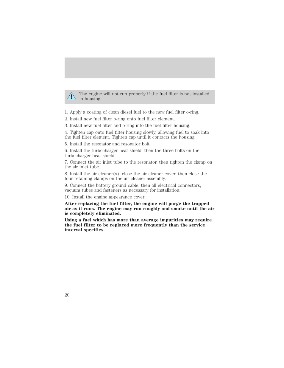 General maintenance information | FORD 2002 Excursion User Manual | Page 20 / 40