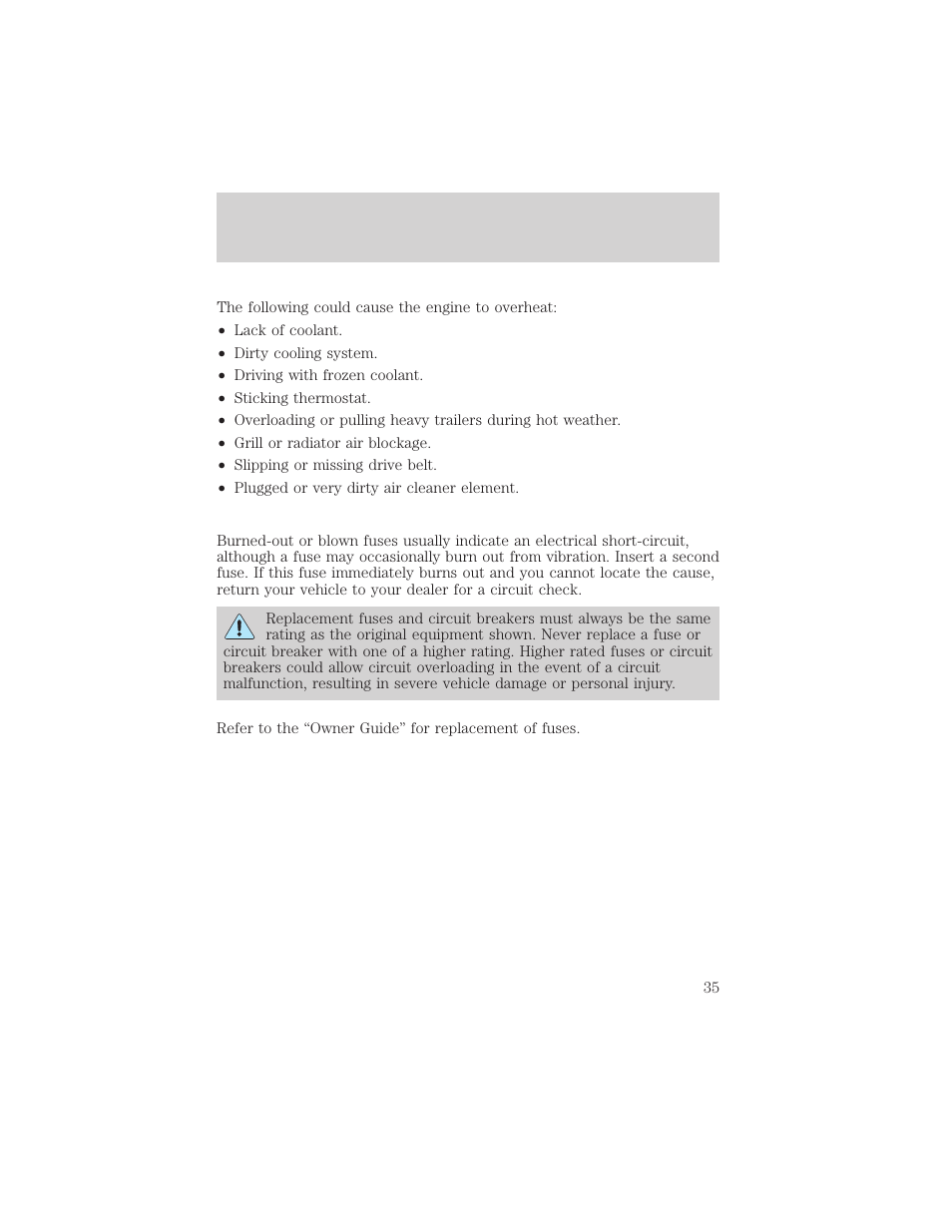 Minor troubleshooting guide | FORD 2002 Excursion User Manual | Page 35 / 40