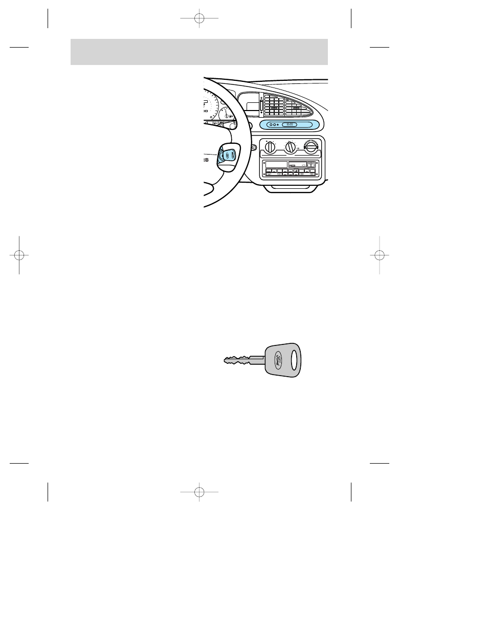 Controls and features, Side 1-2, Unleaded fuel only | FORD 1998 Contour User Manual | Page 44 / 200