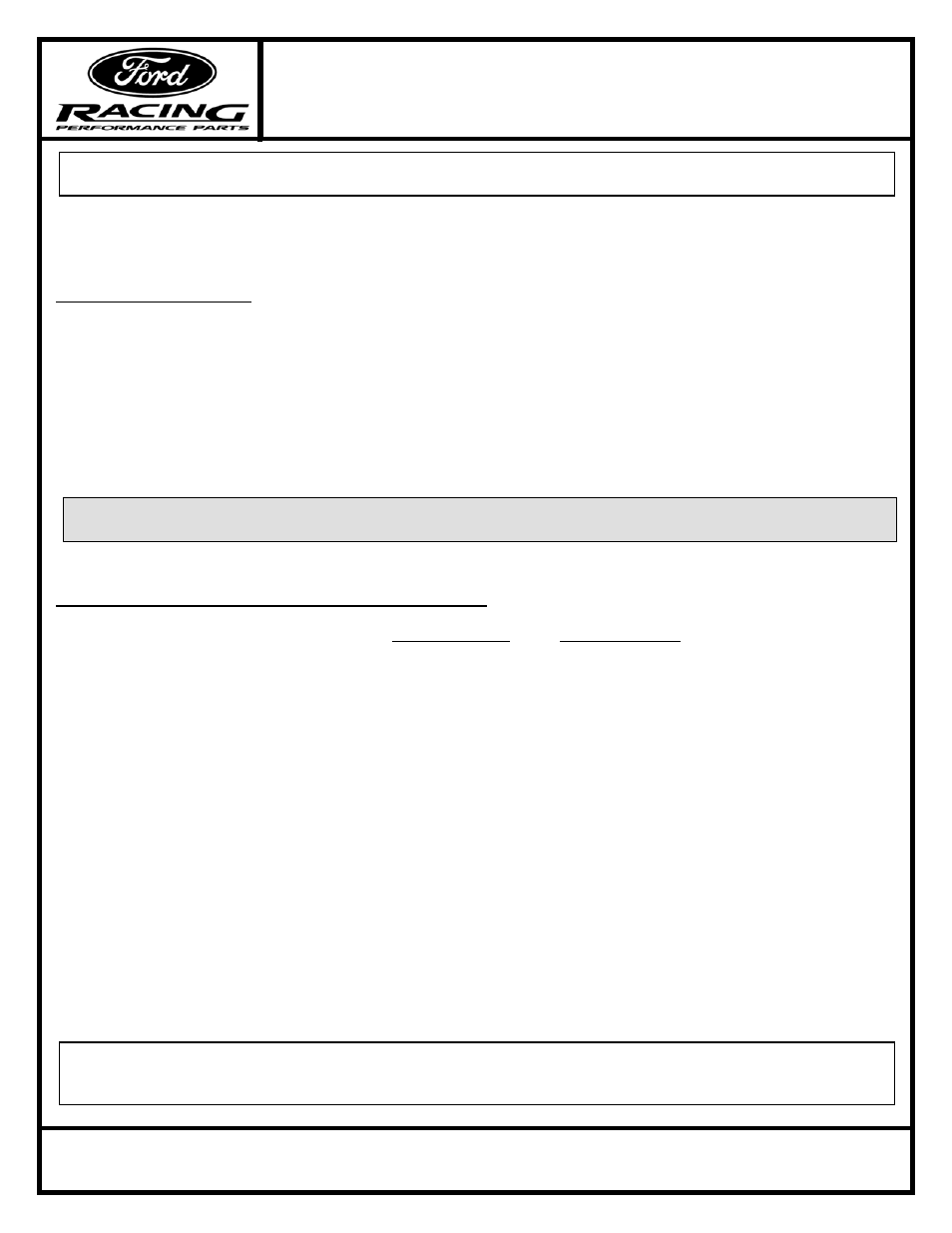 FORD M-6007-XE3 User Manual | 6 pages