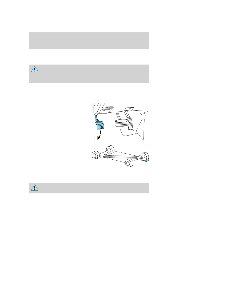 Tire change procedure, Preparing to change the tire, Roadside emergencies | FORD 2006 E-150 User Manual | Page 170 / 248