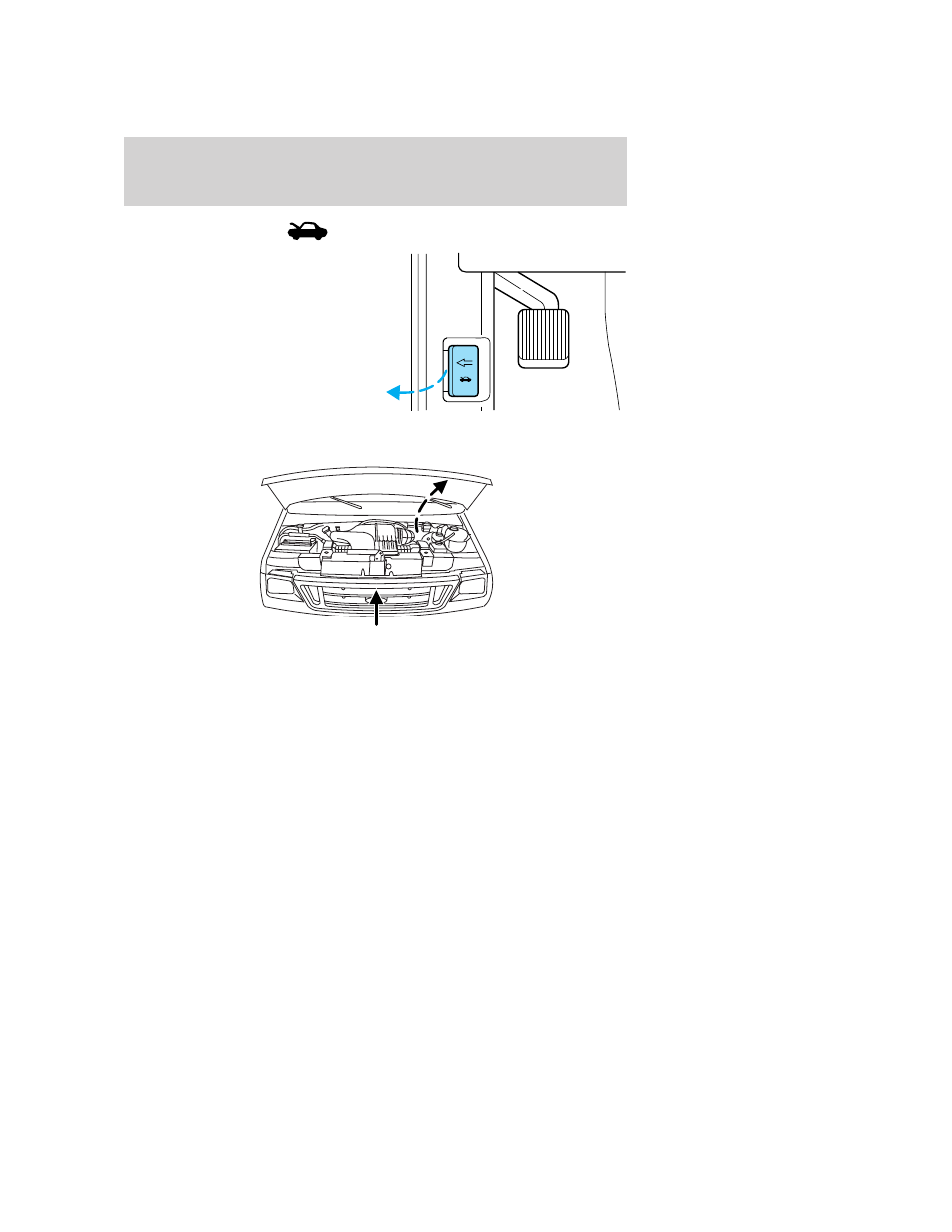 Opening the hood, Maintenance and specifications | FORD 2006 E-150 User Manual | Page 198 / 248
