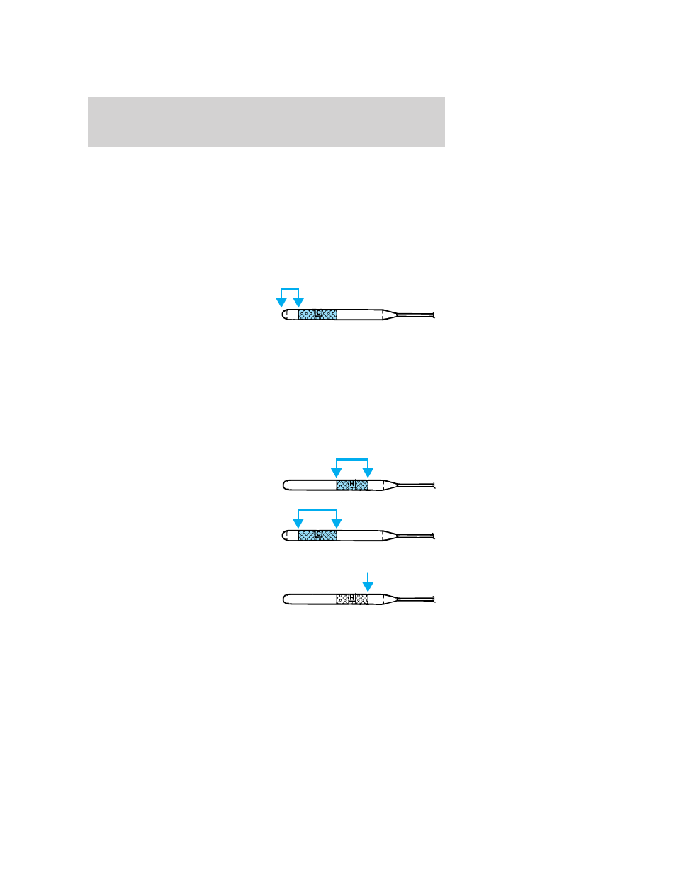 Low fluid level, Correct fluid level, High fluid level | Maintenance and specifications | FORD 2006 E-150 User Manual | Page 225 / 248