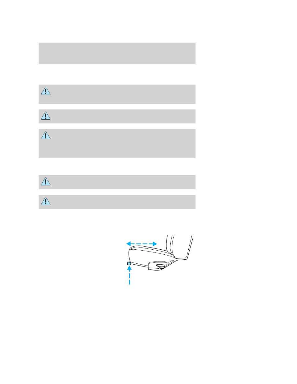 Seating and safety restraints, Seating, Adjusting the front manual seat (if equipped) | FORD 2006 E-150 User Manual | Page 58 / 248