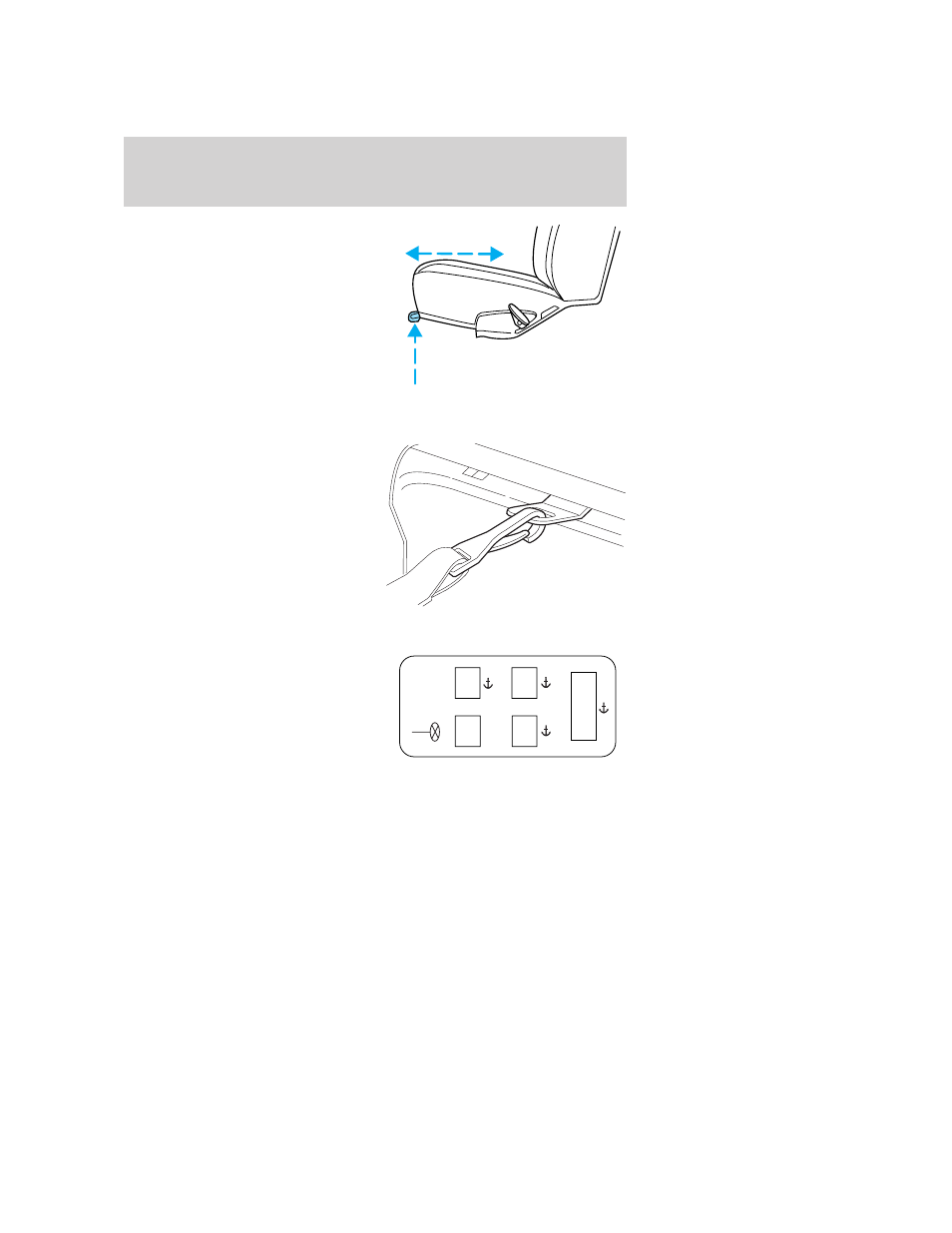 Second row bucket seats (chateau quads), Seating and safety restraints | FORD 2006 E-150 User Manual | Page 93 / 248