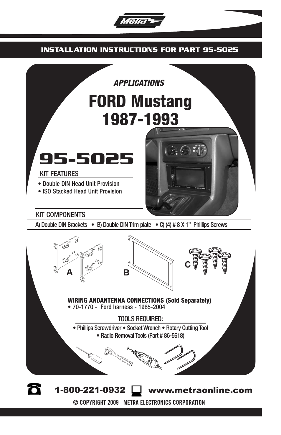 FORD 95-5025 User Manual | 4 pages