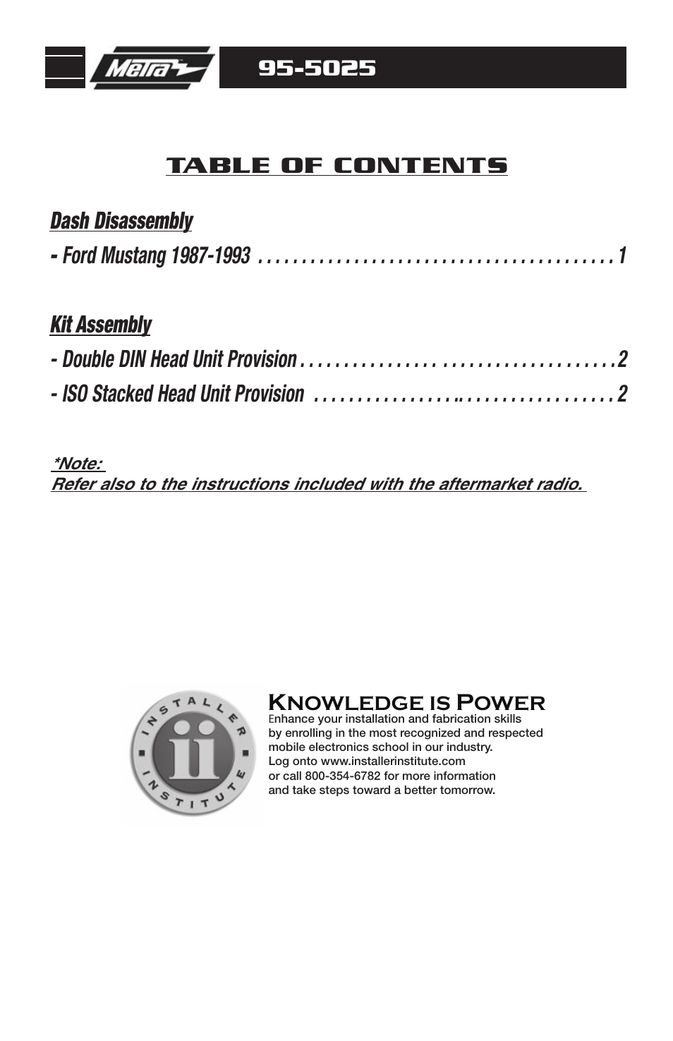 FORD 95-5025 User Manual | Page 2 / 4