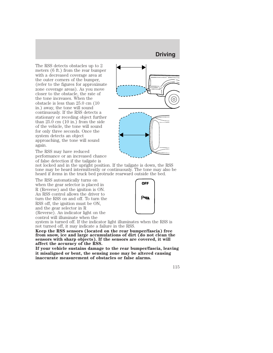 Driving | FORD 2002 F-250 User Manual | Page 115 / 264