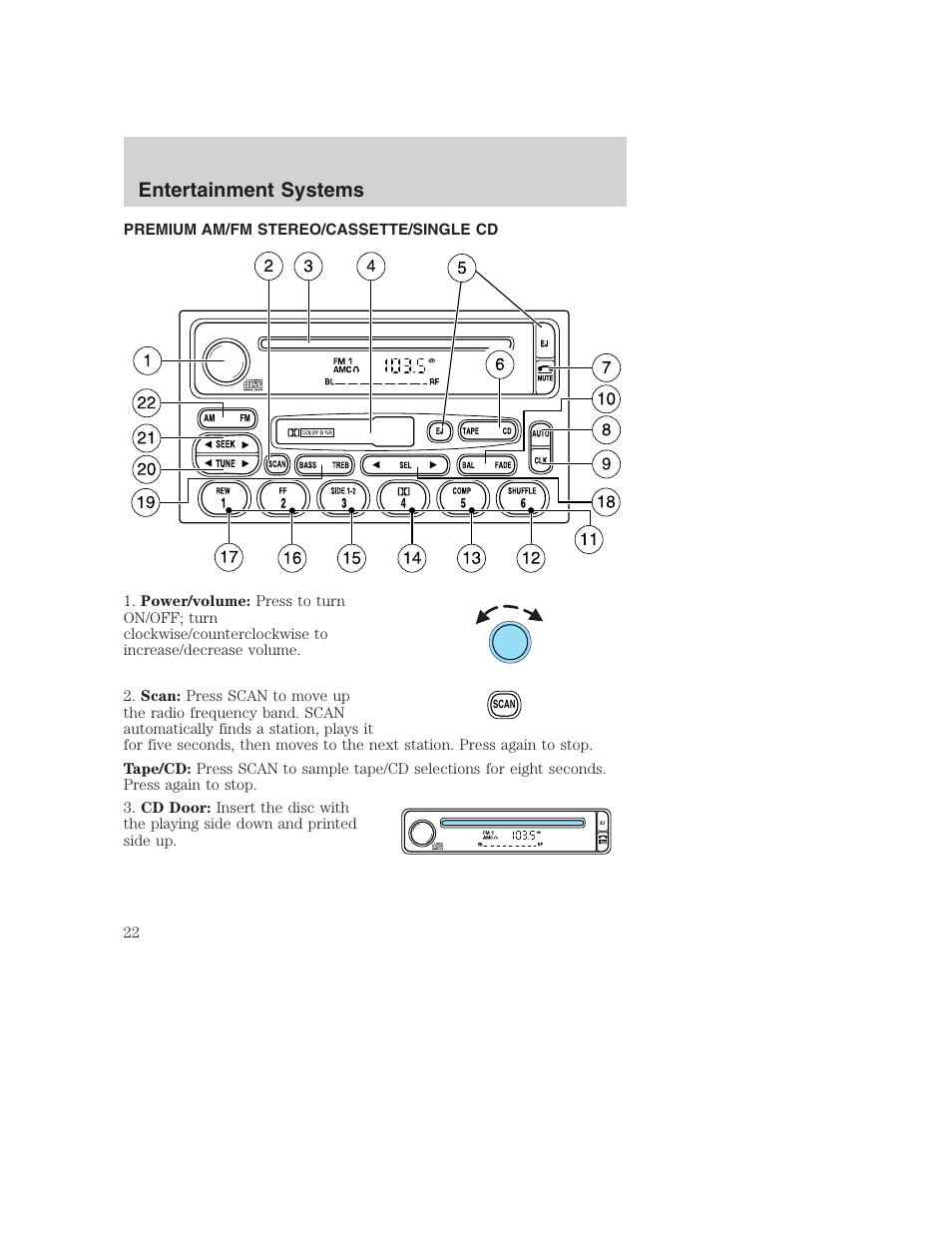 Entertainment systems | FORD 2002 F-250 User Manual | Page 22 / 264