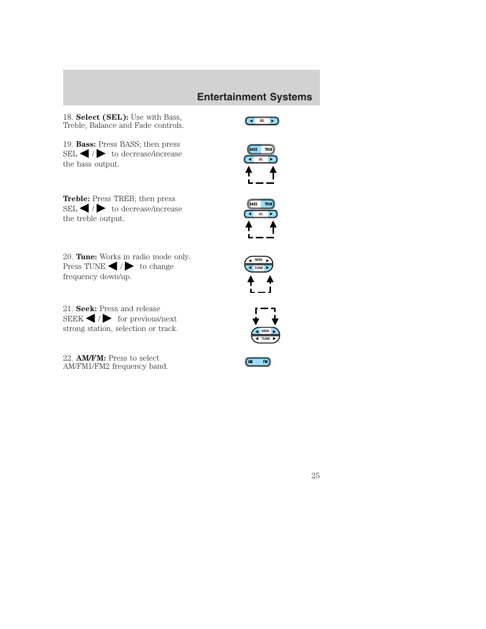 Entertainment systems | FORD 2002 F-250 User Manual | Page 25 / 264