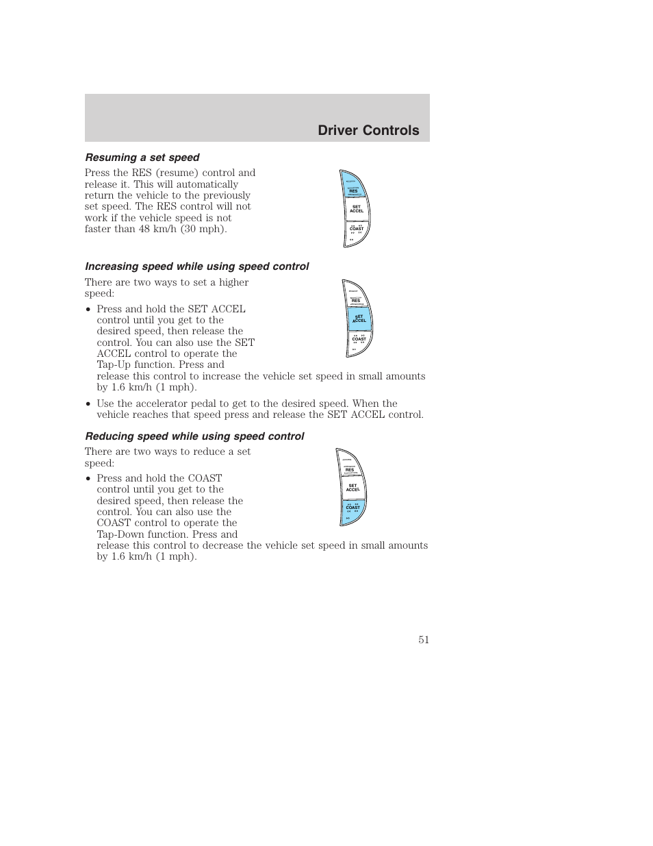 Driver controls | FORD 2002 F-250 User Manual | Page 51 / 264