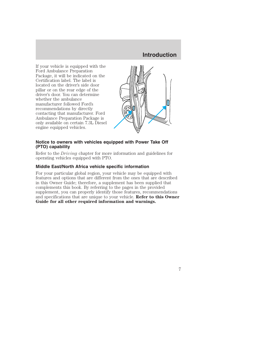 Introduction | FORD 2002 F-250 User Manual | Page 7 / 264