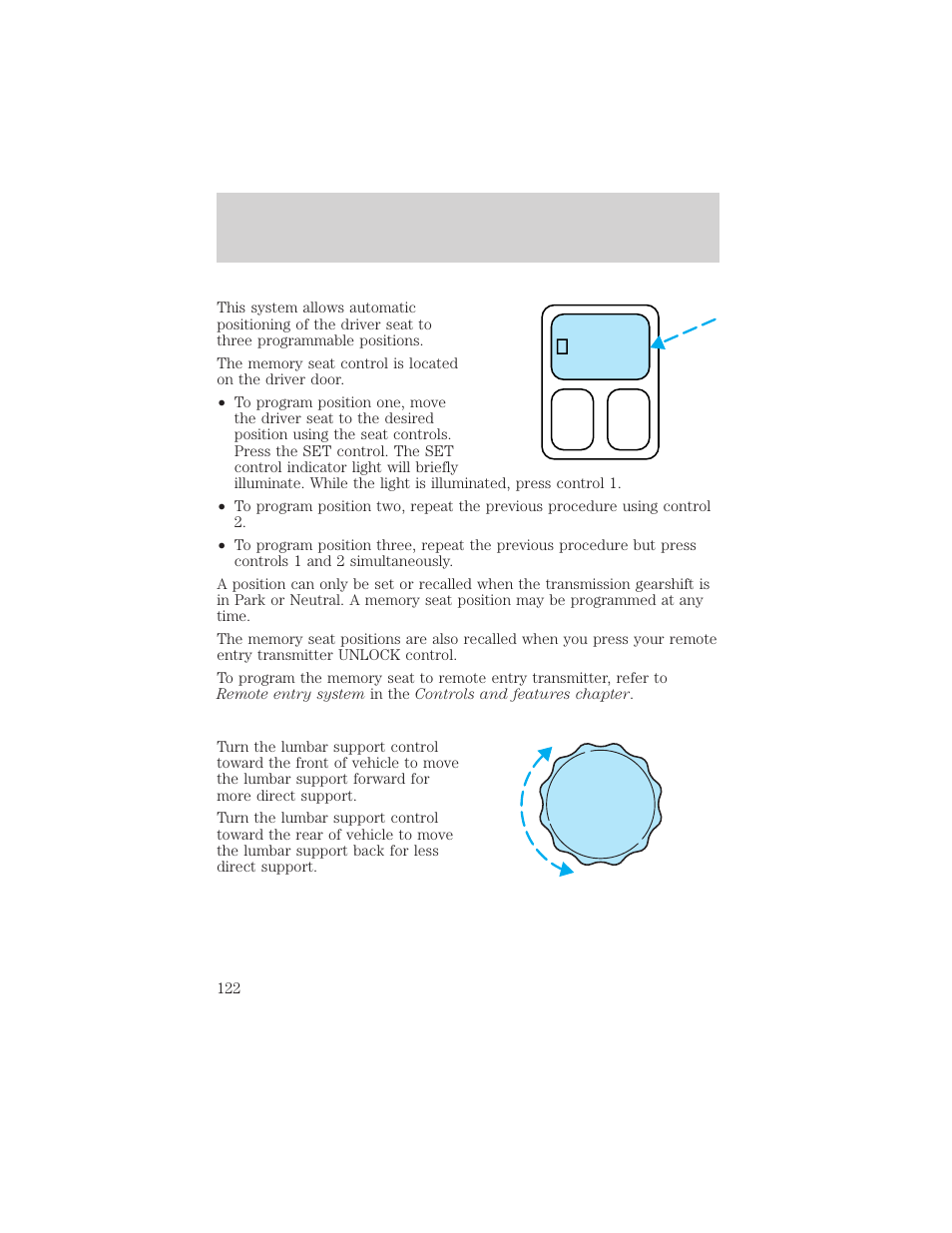 Seating and safety restraints | FORD 2000 Explorer User Manual | Page 122 / 296