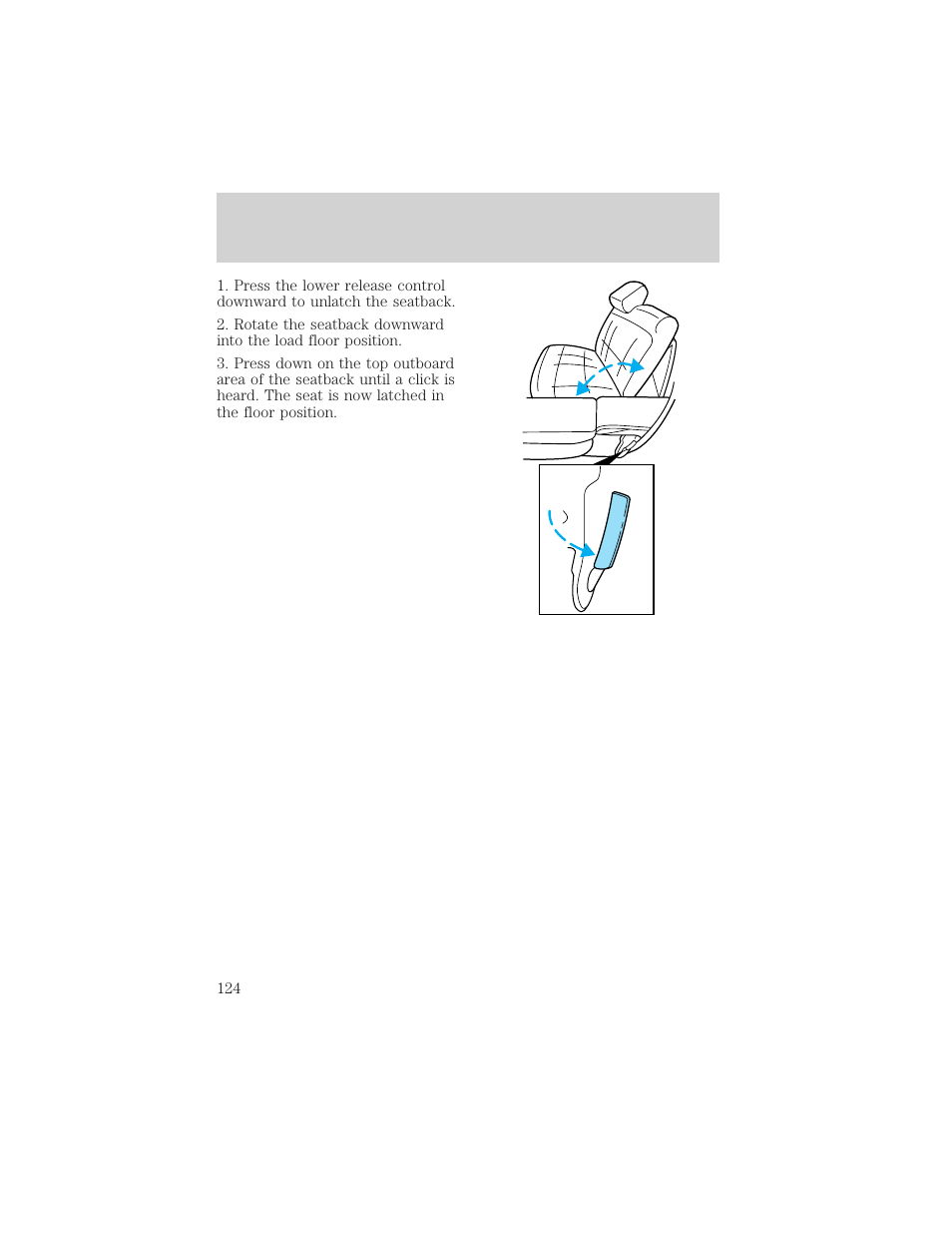 Seating and safety restraints | FORD 2000 Explorer User Manual | Page 124 / 296