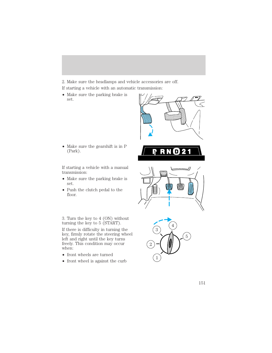 Starting | FORD 2000 Explorer User Manual | Page 151 / 296