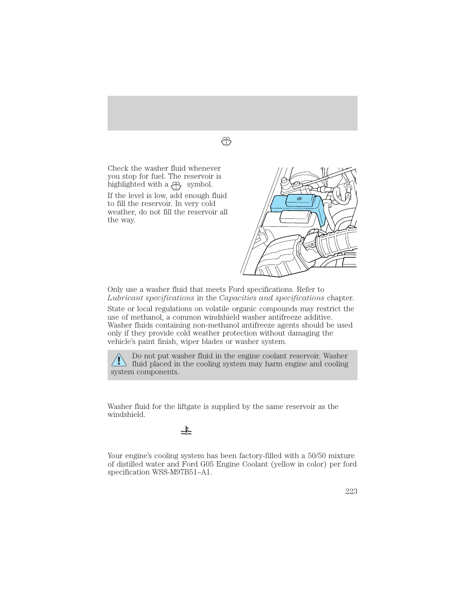 Maintenance and care | FORD 2000 Explorer User Manual | Page 223 / 296