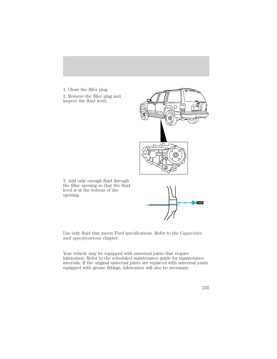 Maintenance and care | FORD 2000 Explorer User Manual | Page 235 / 296