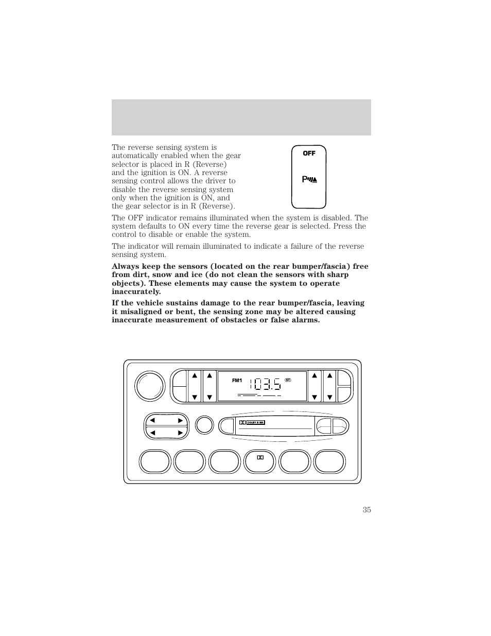 Controls and features | FORD 2000 Explorer User Manual | Page 35 / 296