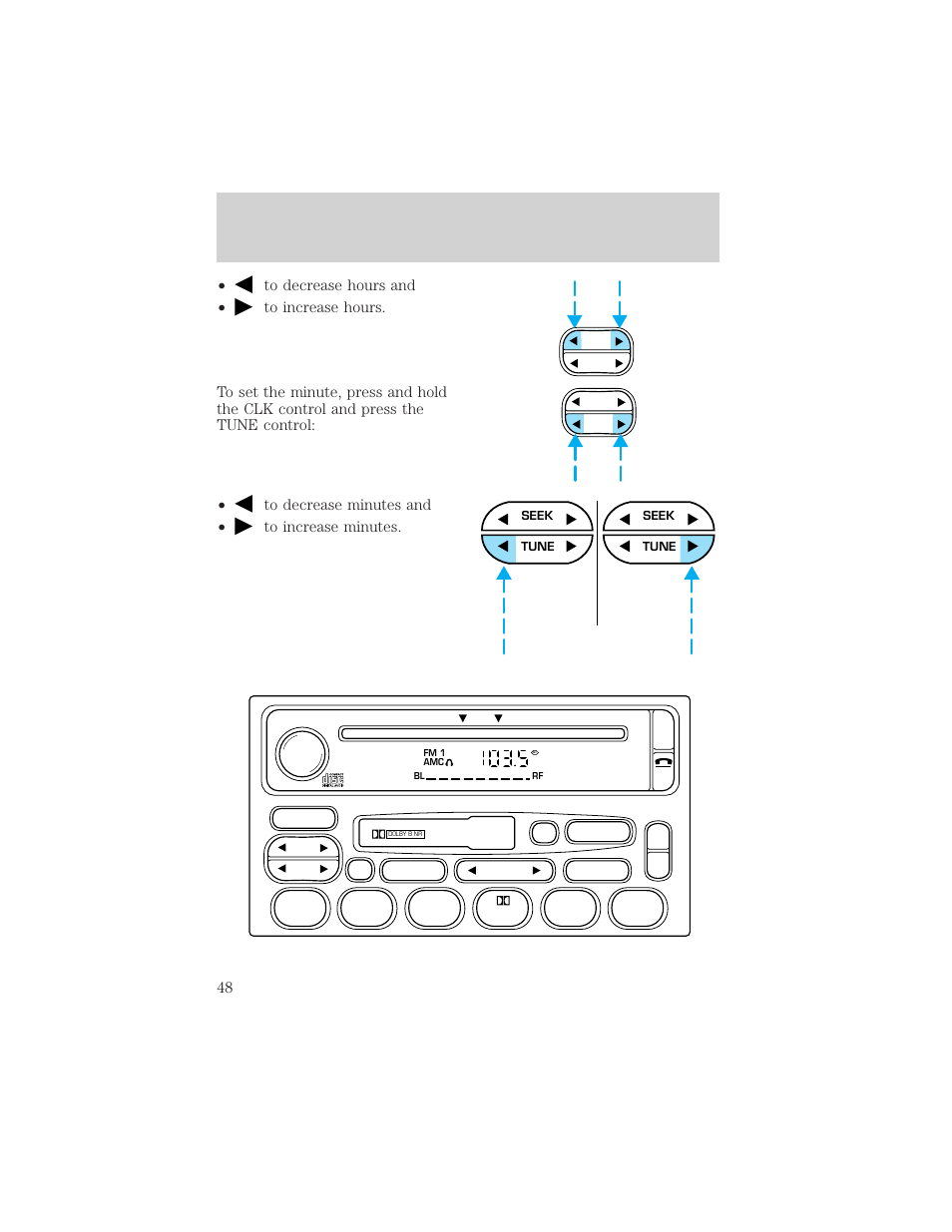 Controls and features | FORD 2000 Explorer User Manual | Page 48 / 296