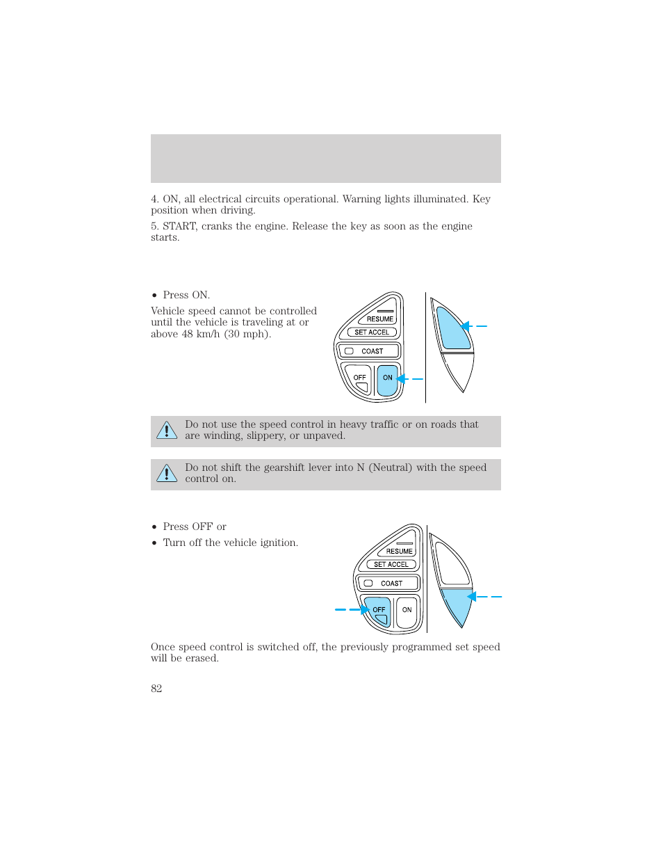 Controls and features | FORD 2000 Explorer User Manual | Page 82 / 296