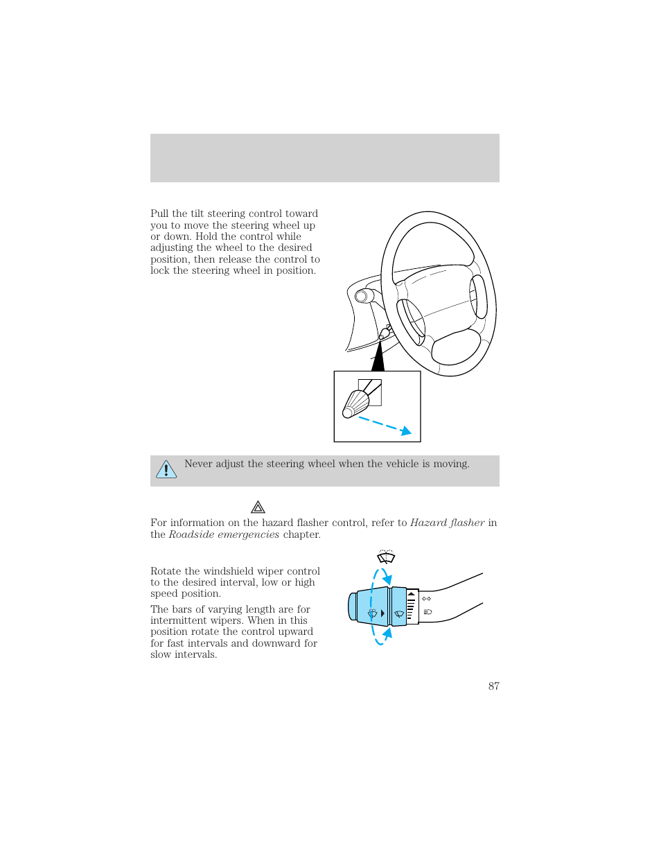 Controls and features | FORD 2000 Explorer User Manual | Page 87 / 296