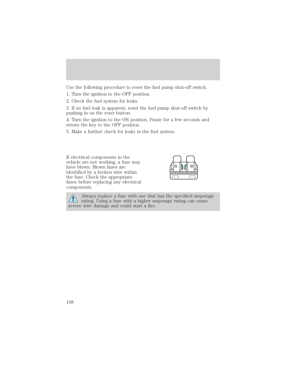 Roadside emergencies | FORD 2000 Escort User Manual | Page 108 / 200