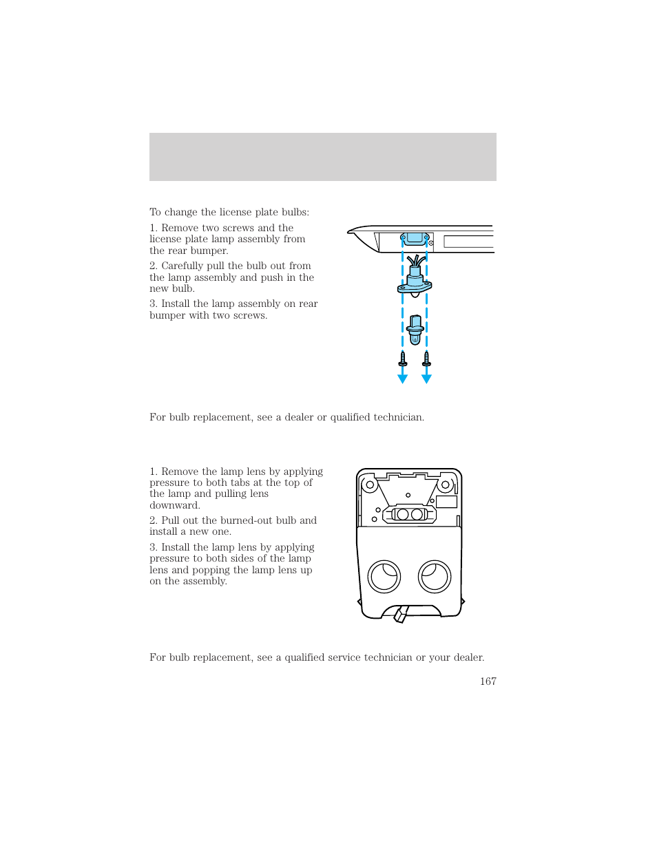 Maintenance and care | FORD 2000 Escort User Manual | Page 167 / 200