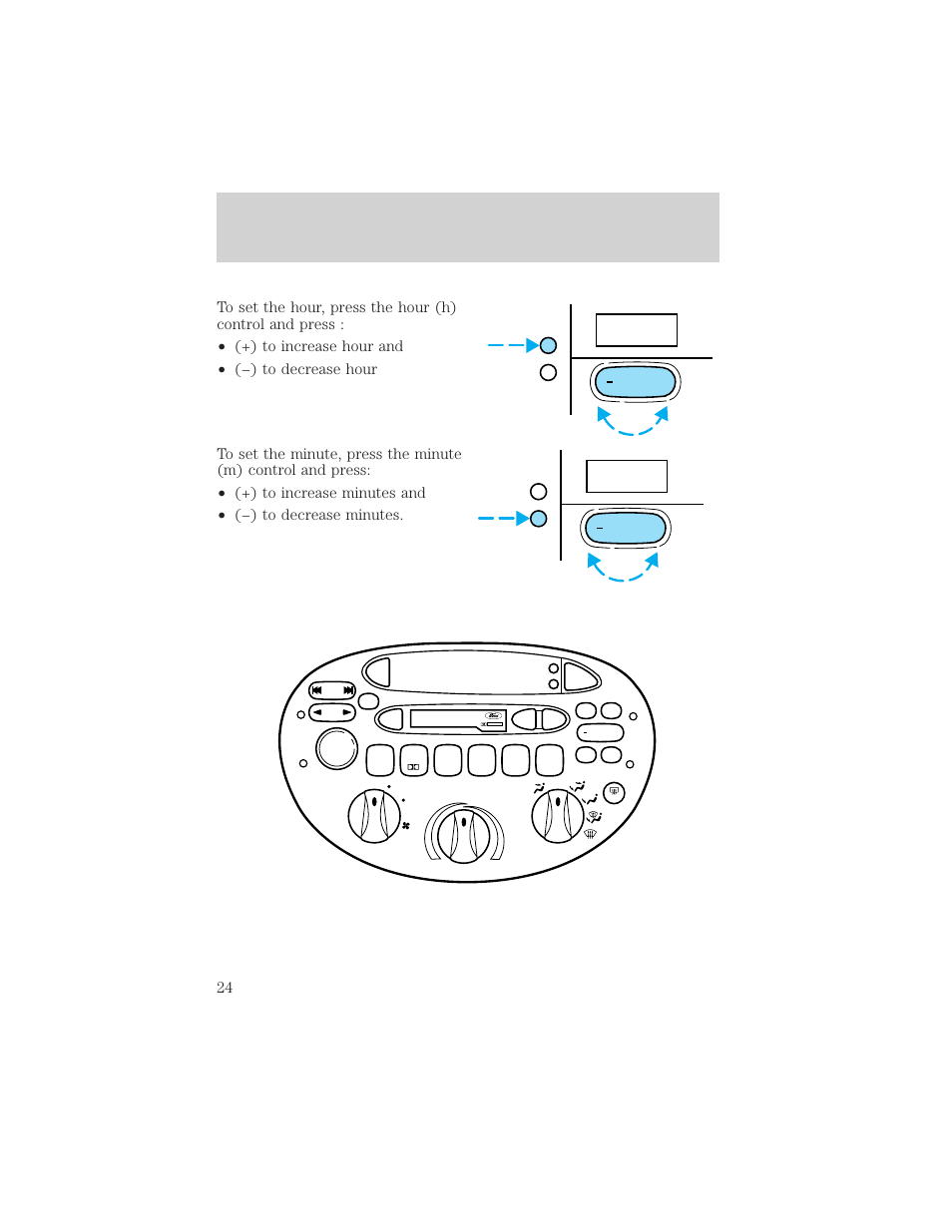 Controls and features, Dolby b nr | FORD 2000 Escort User Manual | Page 24 / 200