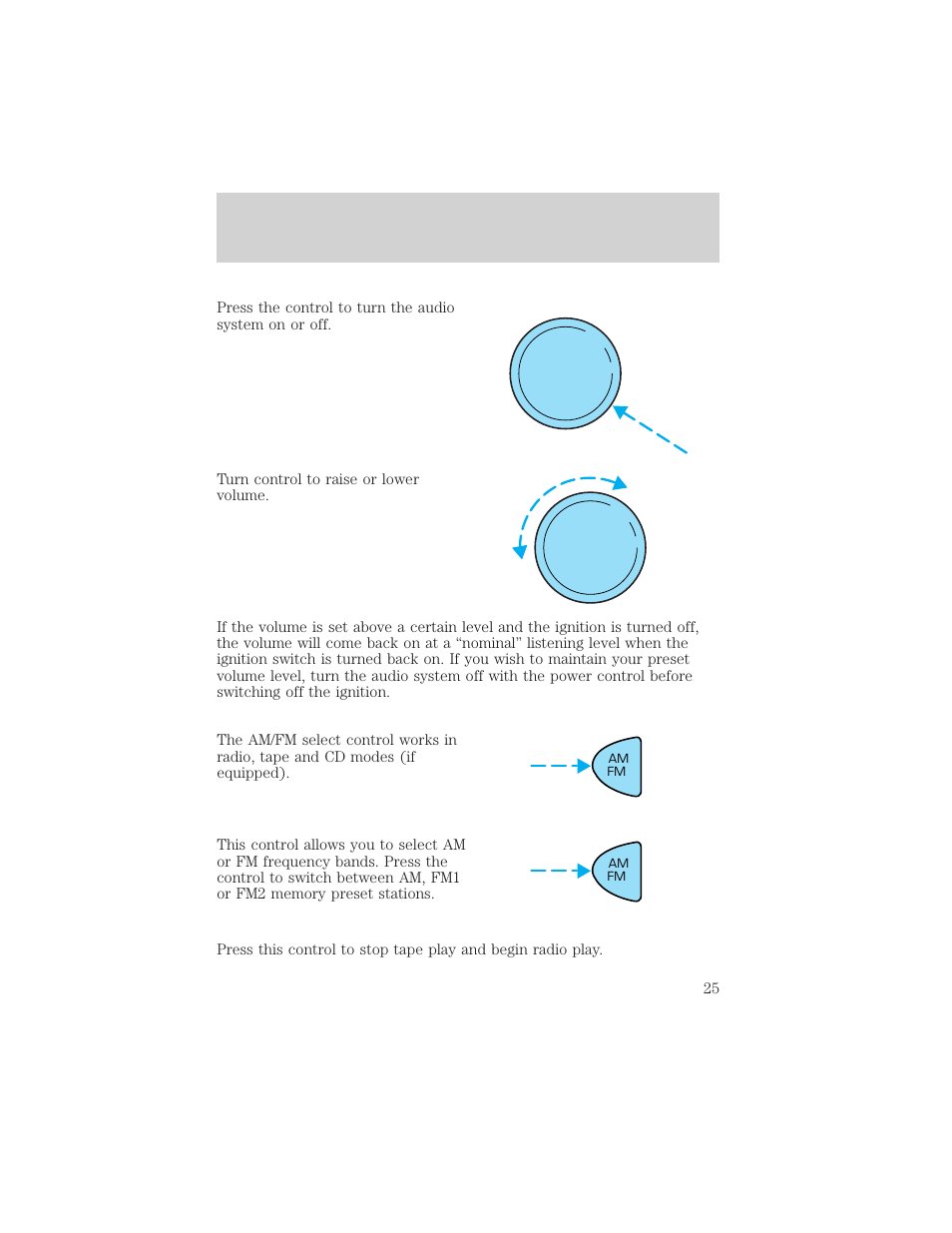 Controls and features | FORD 2000 Escort User Manual | Page 25 / 200