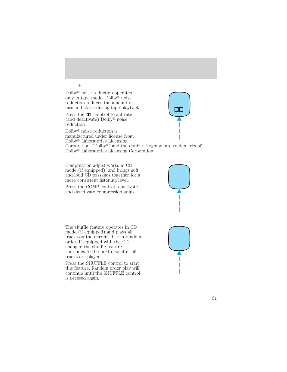 FORD 2000 Escort User Manual | Page 31 / 200