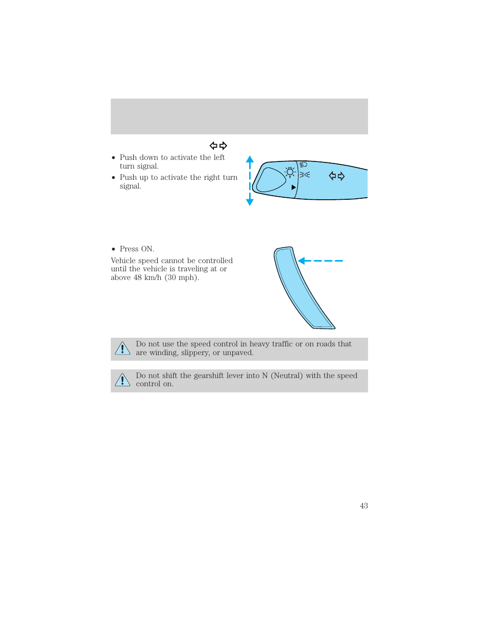 Controls and features | FORD 2000 Escort User Manual | Page 43 / 200