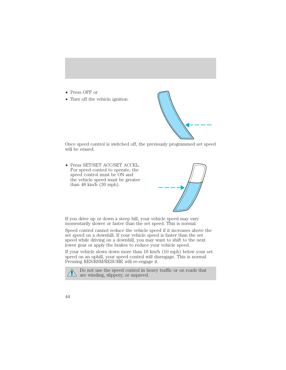 Controls and features | FORD 2000 Escort User Manual | Page 44 / 200