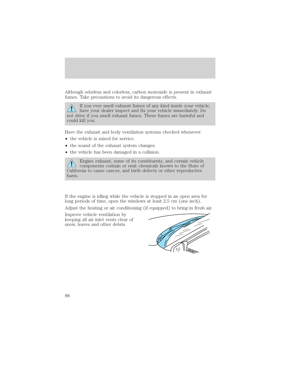 Starting | FORD 2000 Escort User Manual | Page 88 / 200