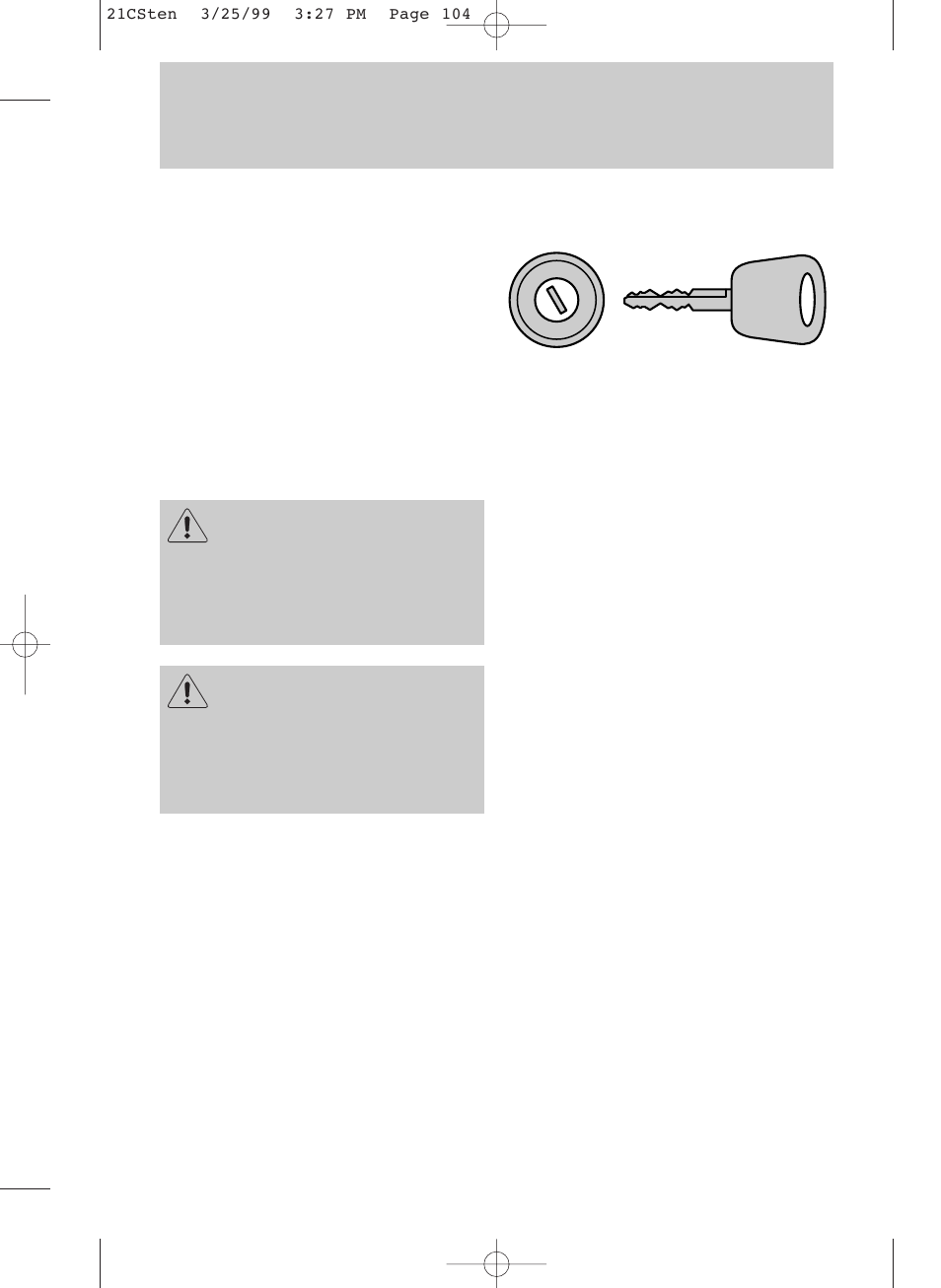 Starting | FORD 1999 Contour User Manual | Page 104 / 244