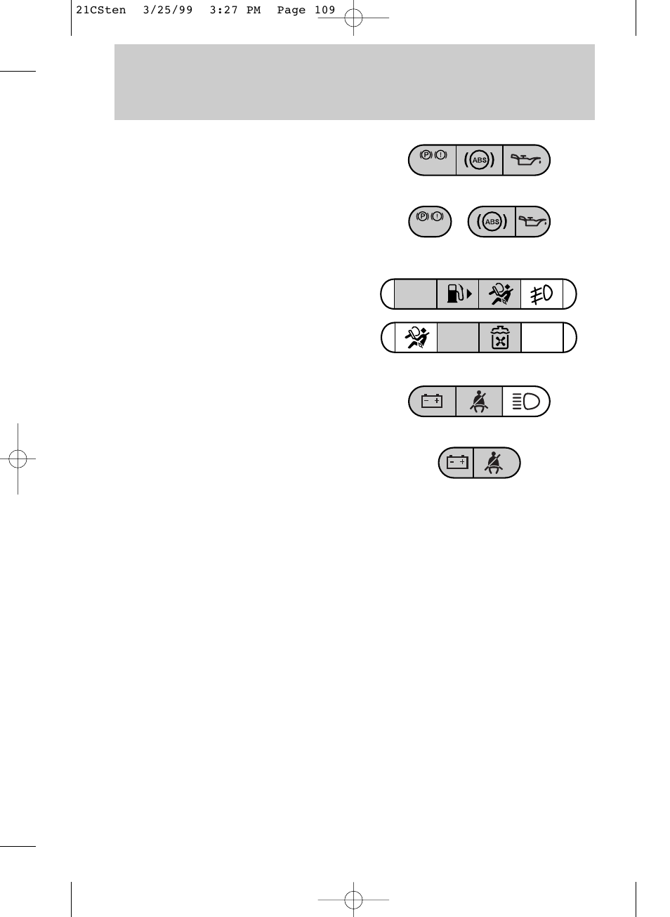 Starting | FORD 1999 Contour User Manual | Page 109 / 244