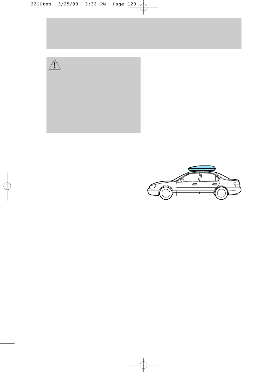 Driving | FORD 1999 Contour User Manual | Page 129 / 244