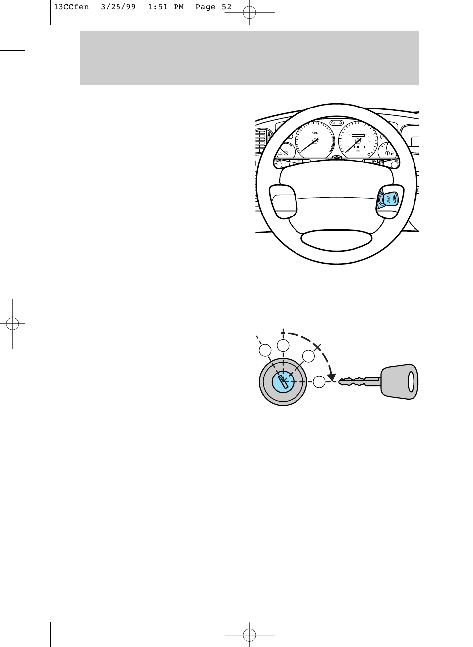 Controls and features | FORD 1999 Contour User Manual | Page 52 / 244